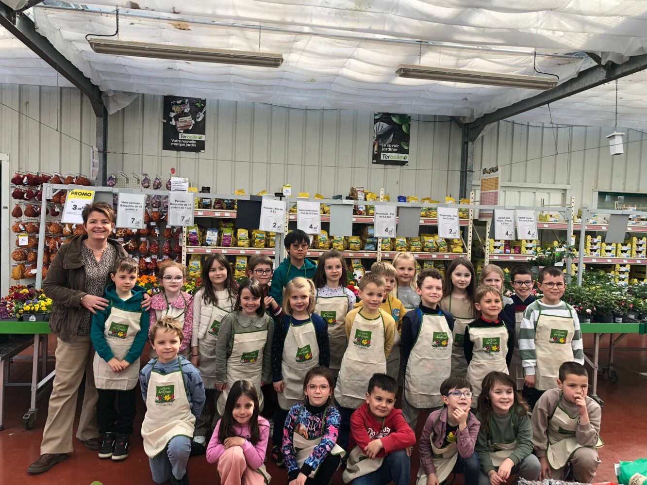 Des apprentis jardiniers à l’école